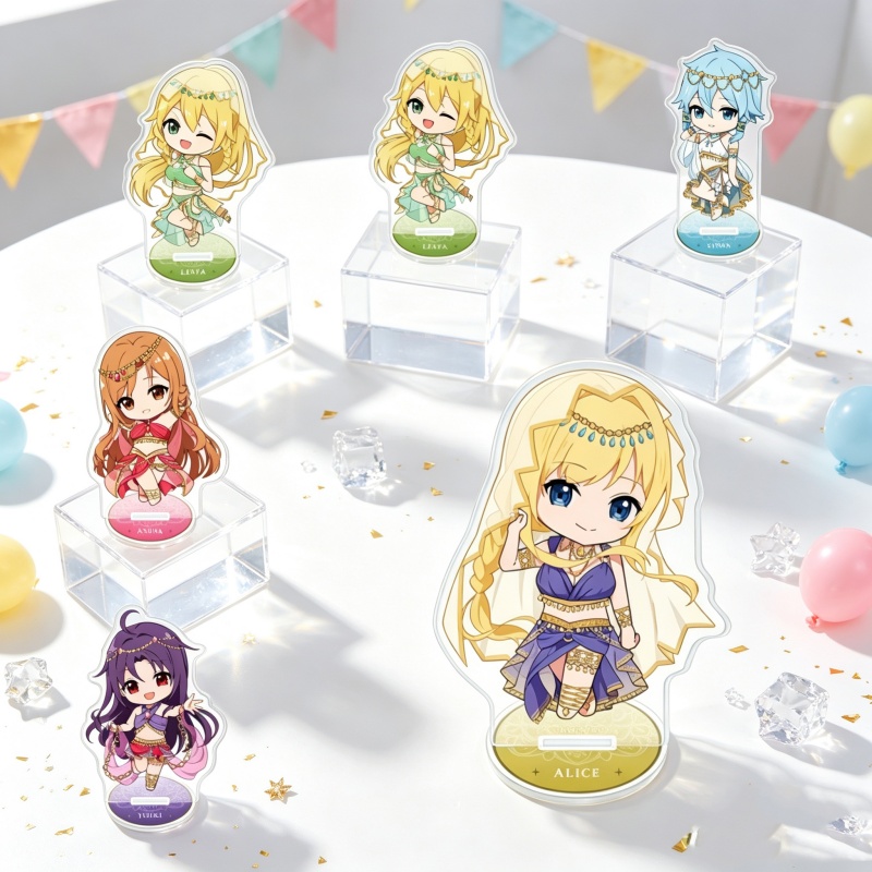 Decor Lighting Online - アニメ「ソードアート・オンライン」アクリルスタンドモデルプレートキーホルダーフィギュア「アリス」装飾アクセサリーディスプレイスタンド10CMギフト