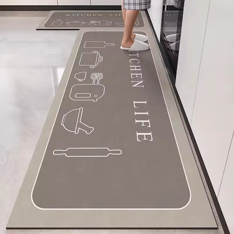 Decor Lighting Online - カスタムリンクキッチンフロアマット家の装飾用ラグ滑り止めカーペットエリアラグ耐摩耗性フットマット