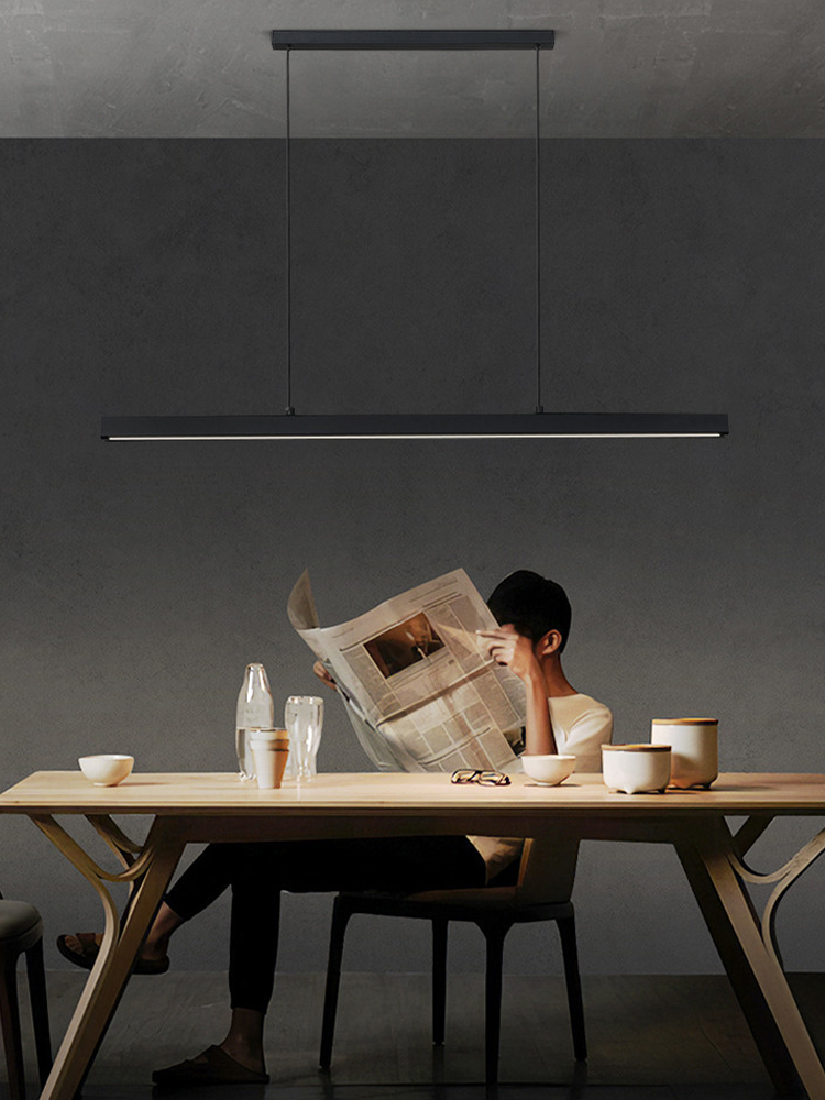 Decor Lighting Online - モダンなレストラン、長い列のLEDペンダントライト、オフィス、リビングルーム、寝室、木製ペンダントライト、北欧風ホームデコレーション照明