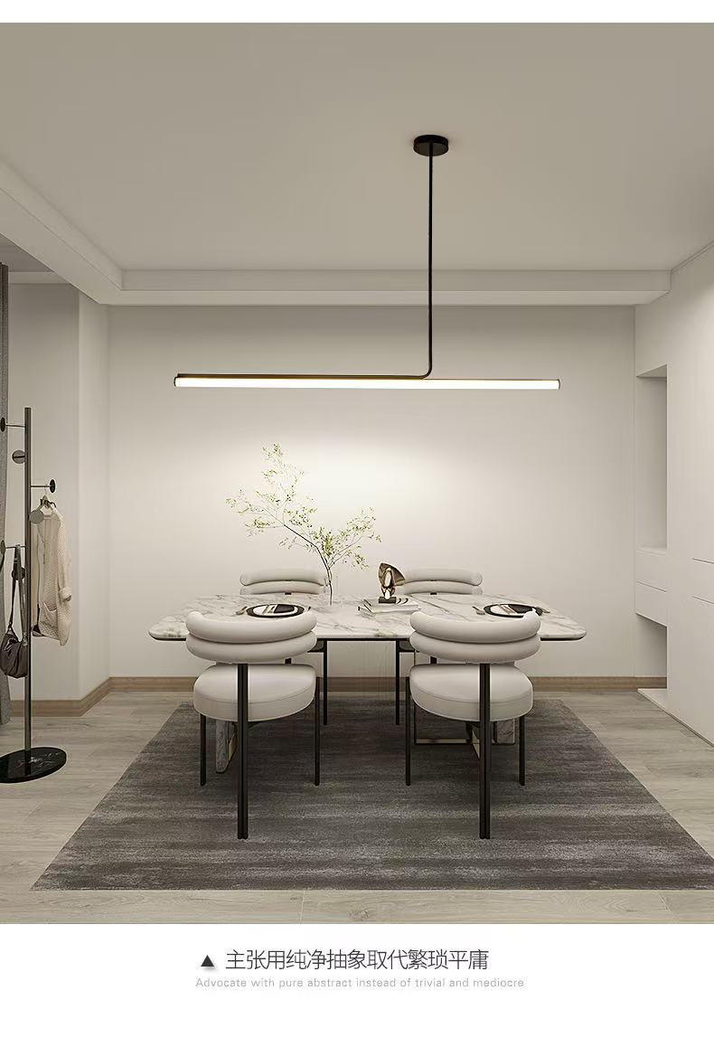 モダンな LED ラインペンダントライトミニマリストハンギン - Decor Lighting Online のレビューと価格