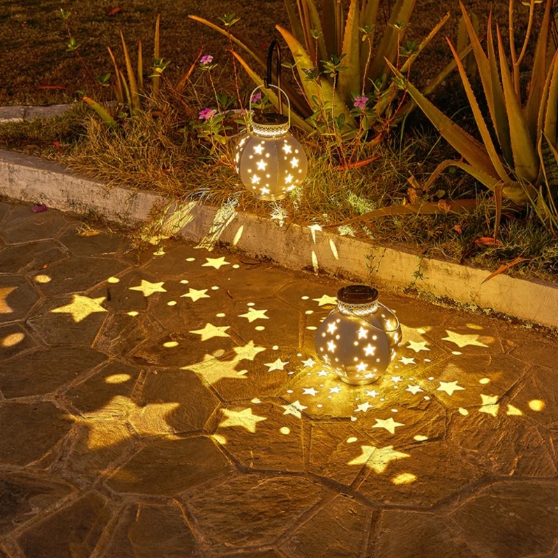 ガーデンスタープロジェクターランプ吊り下げ式ソーラーライト屋 - Lighting Decoration Outdoor のレビューと価格
