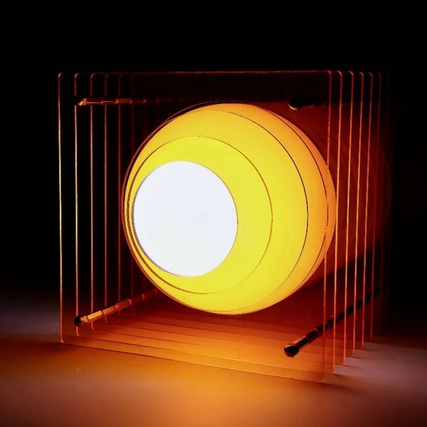 DIY アクリル千層ランプムーンランプデスクトップ装飾中断雰 - Lighting Decor Home のレビューと価格