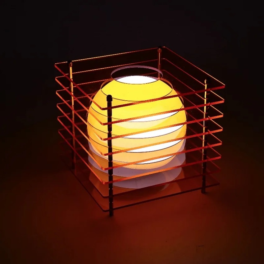 DIY アクリル千層ランプムーンランプデスクトップ装飾中断雰 - Lighting Decor Home のレビューと価格