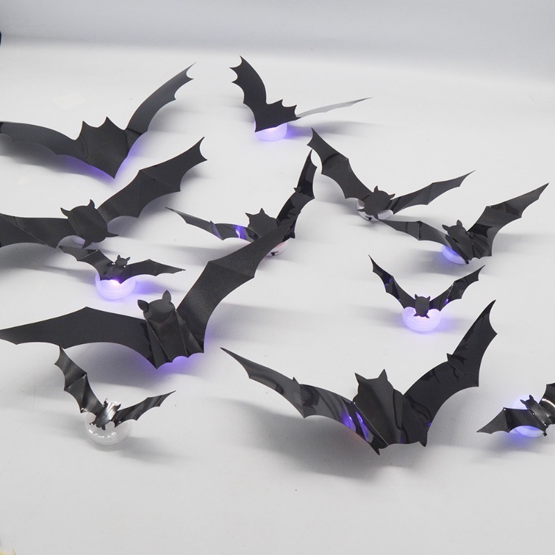ハロウィン グローグリッター ウォールステッカー LEDナイ - Garage Lighting Decor のレビューと価格