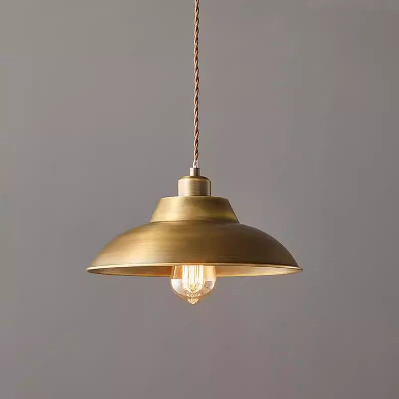 北欧ミニマリストアメリカンヴィンテージ真鍮シングルロングライ - Decor Lighting Online のレビューと価格