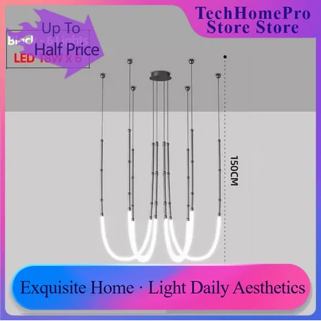 TechHPNordic モダンアートライン LED ペンダ - Decor Lighting Online のレビューと価格