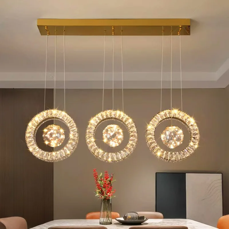 カスタマイズ可能なサイズ調光可能なペンダントランプリングクリ - Decor Lighting Online のレビューと価格