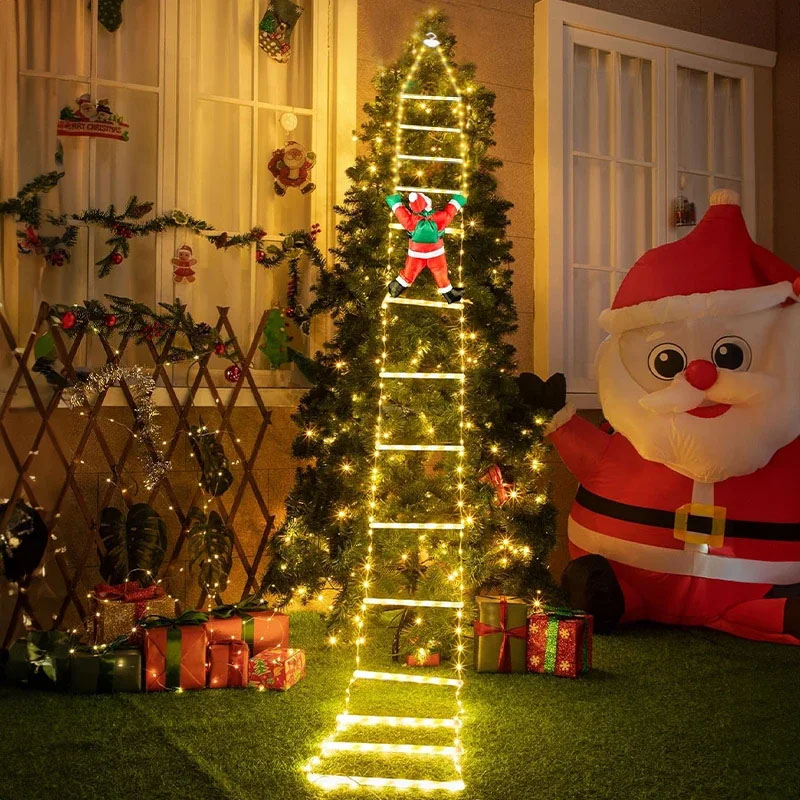 LEDクリスマスライト クリスマス装飾用はしご型ライトストリ - Lighting Decoration Outdoor のレビューと価格