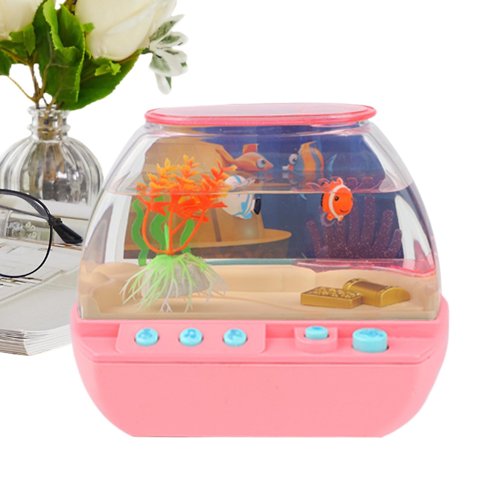 おもちゃの水槽 ホームデコレーション 音楽と光付き 模擬水槽 - Lighting Decor Home のレビューと価格