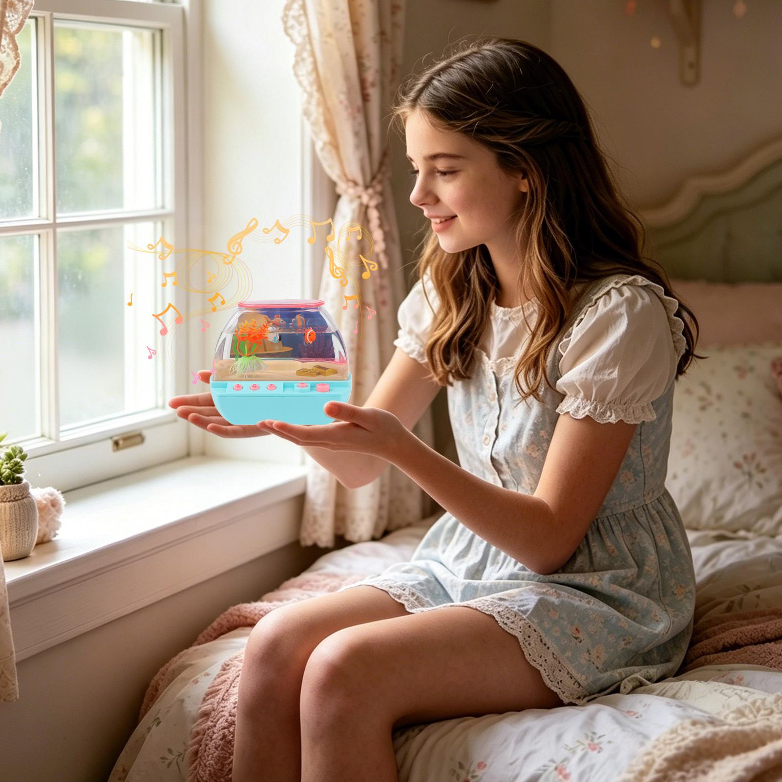 おもちゃの水槽 ホームデコレーション 音楽と光付き 模擬水槽 - Lighting Decor Home のレビューと価格