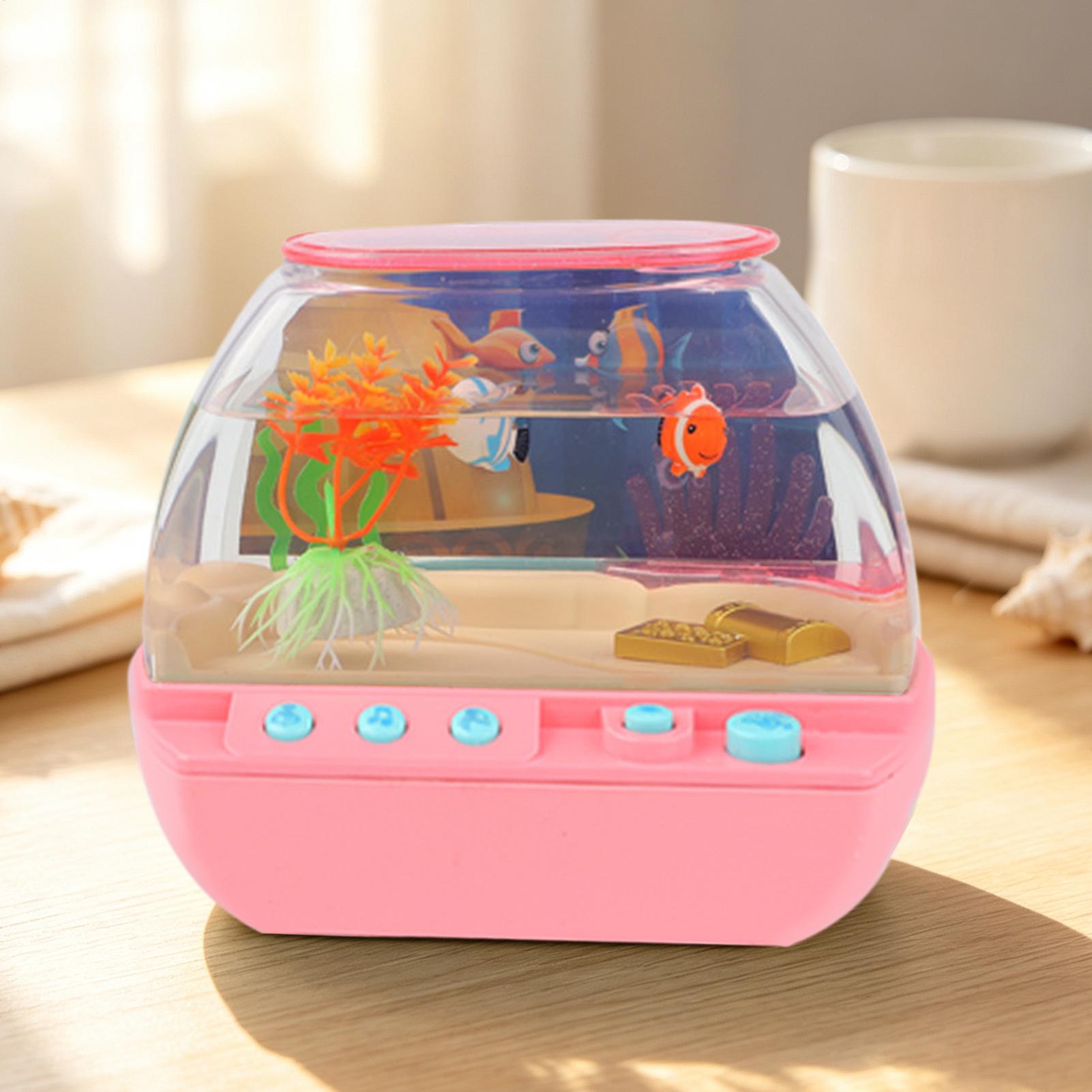 おもちゃの水槽 ホームデコレーション 音楽と光付き 模擬水槽 - Lighting Decor Home のレビューと価格