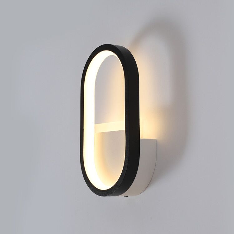 モダンな北欧LEDウォールランプ、ミニマリストブラック幾何学 - Lighting Decor Home のレビューと価格