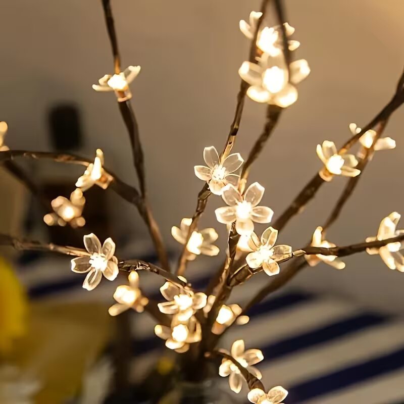 1/2PC 20LED 桜の枝ライト屋内屋外ホームデコレーシ - Lighting Decor Home のレビューと価格