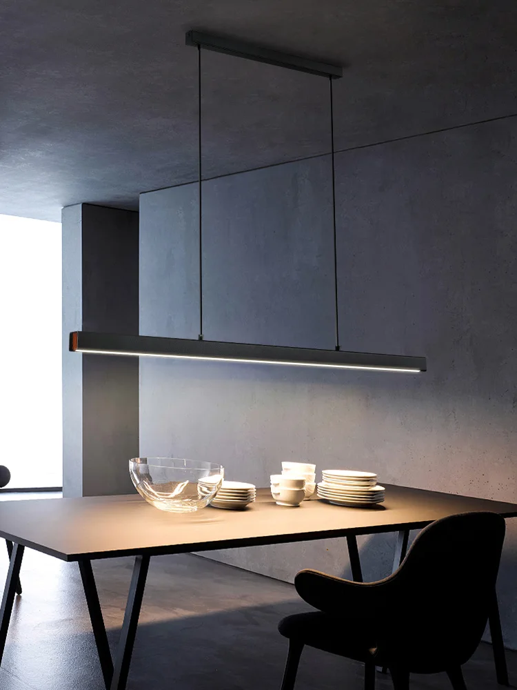 モダンなレストラン、長い列のLEDペンダントライト、オフィス - Decor Lighting Online のレビューと価格