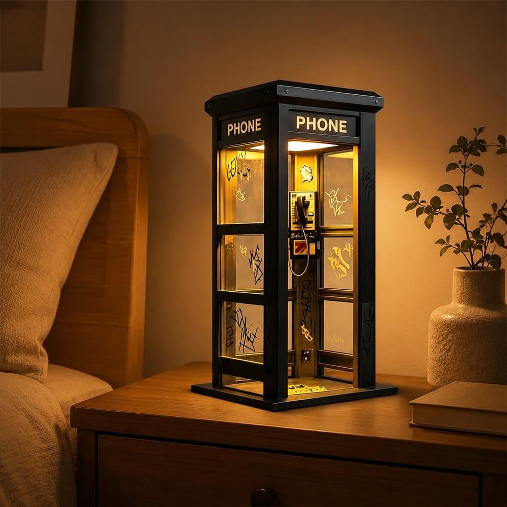 ヴィンテージロンドン電話ボックステーブルランプ レトロ電話ボ - Lighting Decor Home のレビューと価格