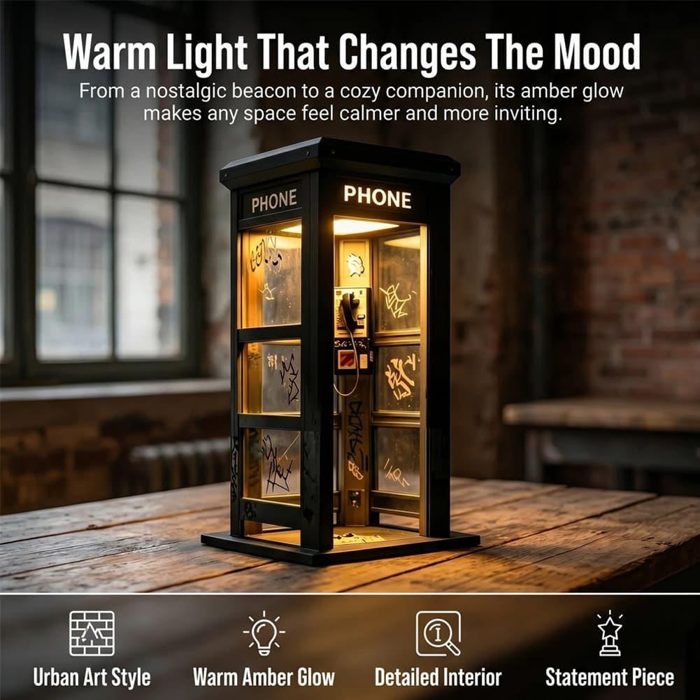 ヴィンテージロンドン電話ボックステーブルランプ レトロ電話ボ - Lighting Decor Home のレビューと価格