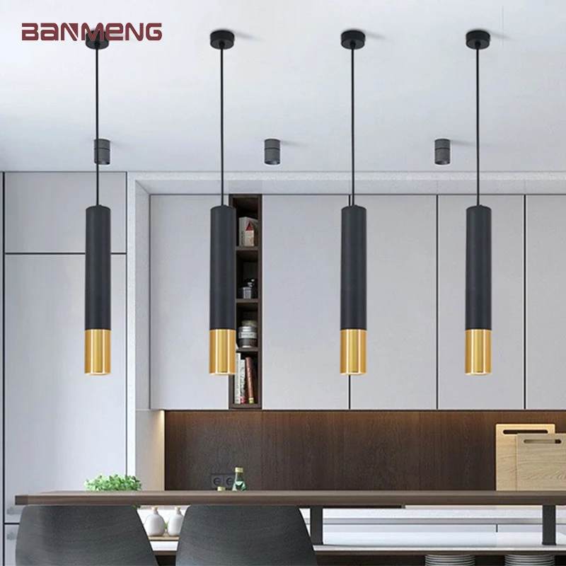 モダンなLEDロングチューブペンダントライトシャンデリアスポ - Lighting Decor Company のレビューと価格