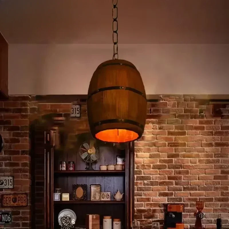 素朴なランプヴィンテージシャンデリア木製ペンダントライトワイ - Lighting Decor Home のレビューと価格