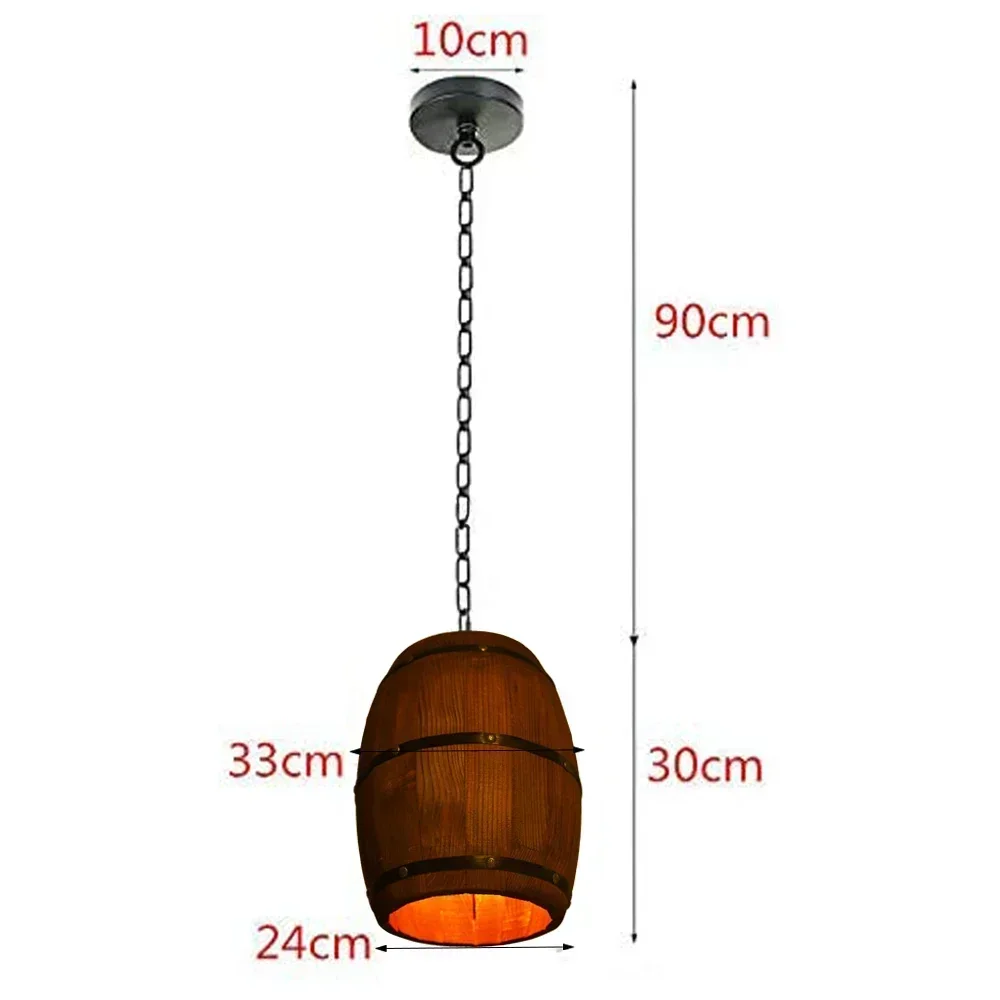 素朴なランプヴィンテージシャンデリア木製ペンダントライトワイ - Lighting Decor Home のレビューと価格